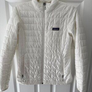 White Patagonia Nano Puff, Size XS